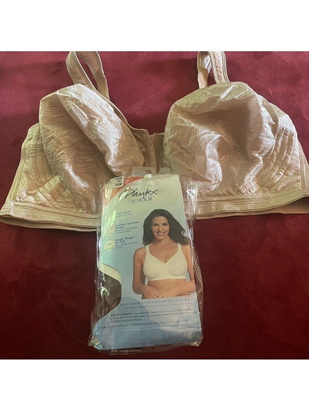 18 hour playtex posture boost front closure bra 46DD